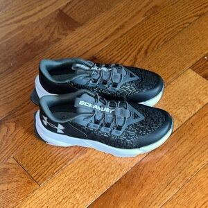 Boy’s Under Armour Black and White Athletic Shoes